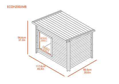 Rustic Lodge Dog House