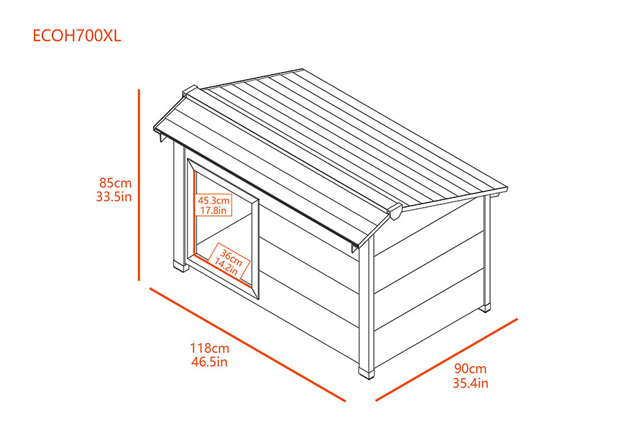 Casa para perros súper aislada ThermoCore™