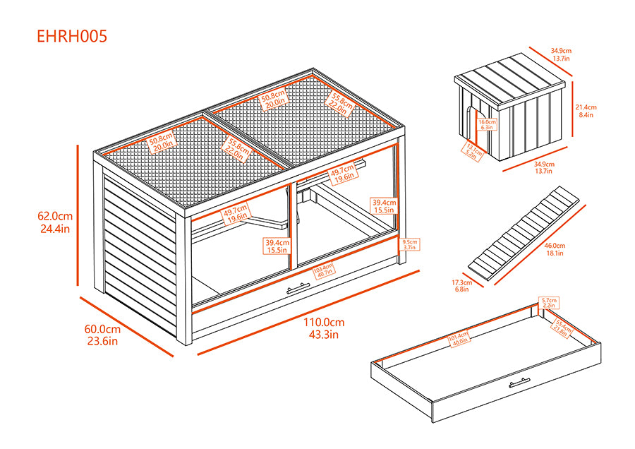 Jumbo Park Avenue Small Animal Hutch