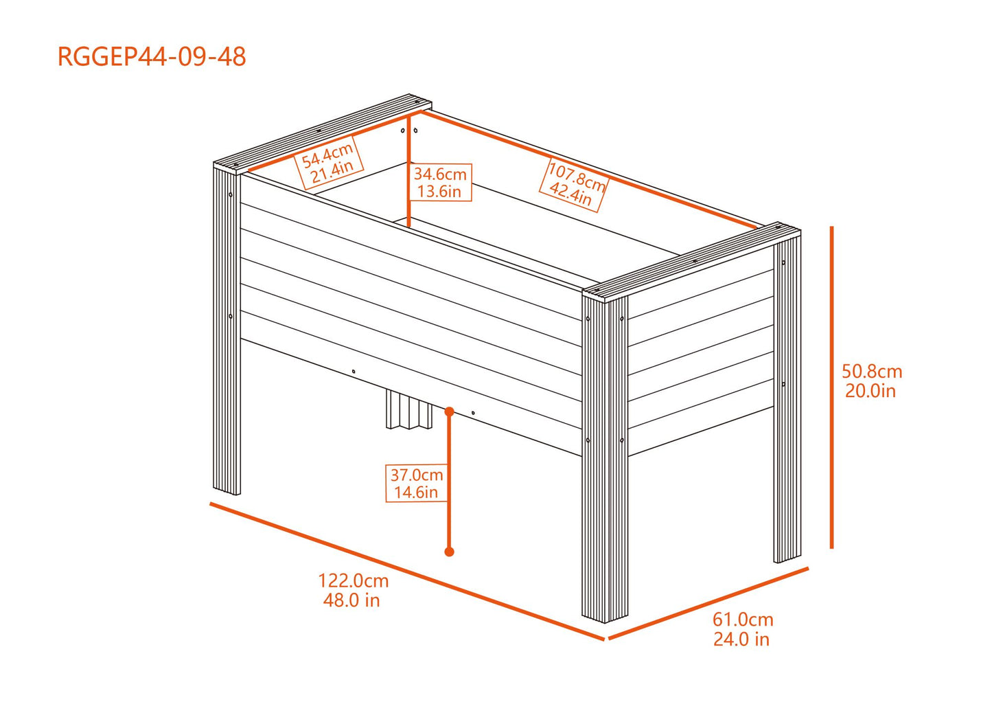 ECOFLEX® Elevated Planter