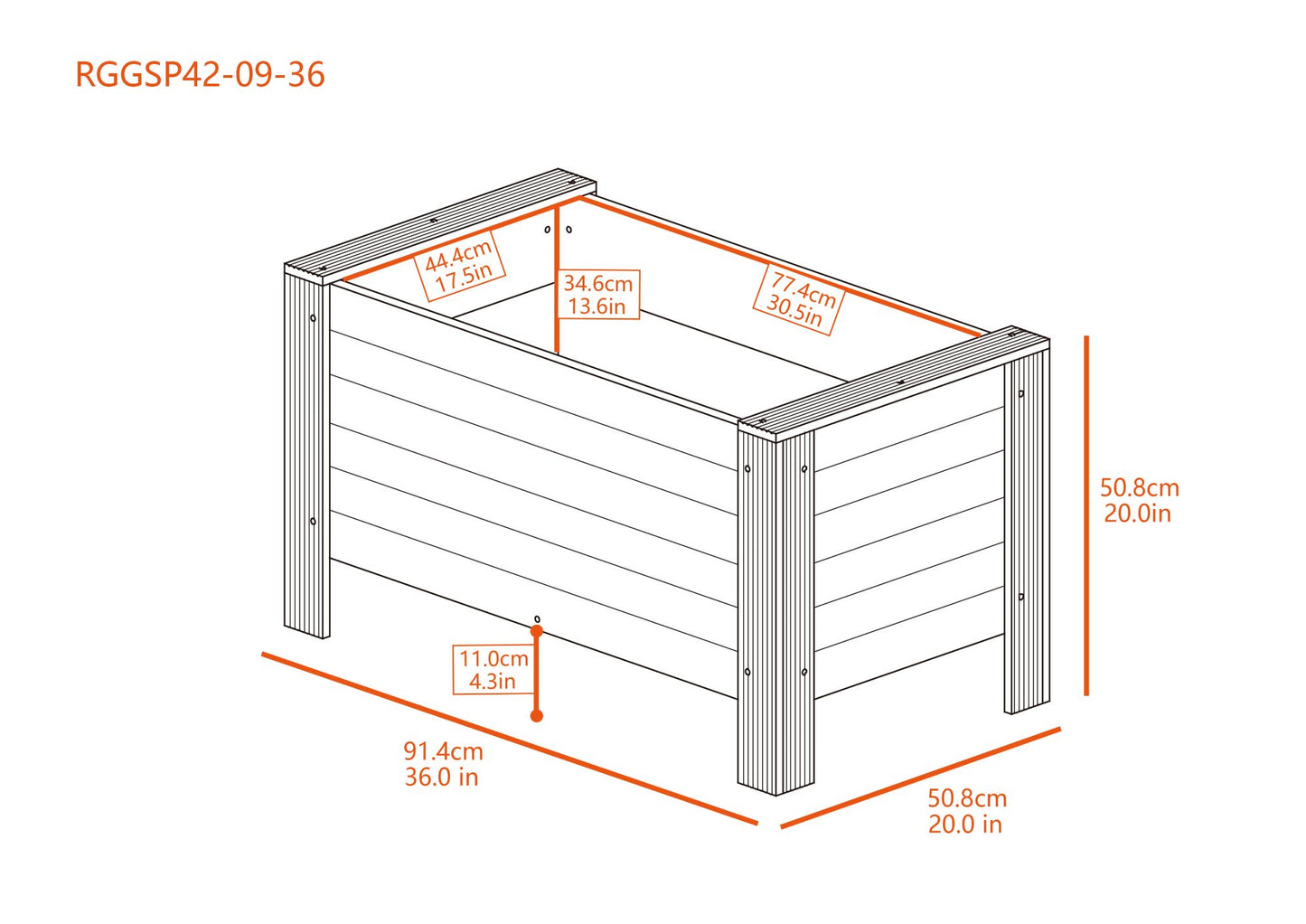 ECOFLEX® Rectangular Planter