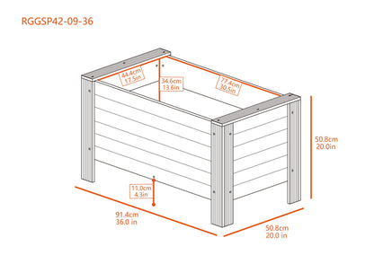 ECOFLEX® Rectangular Planter