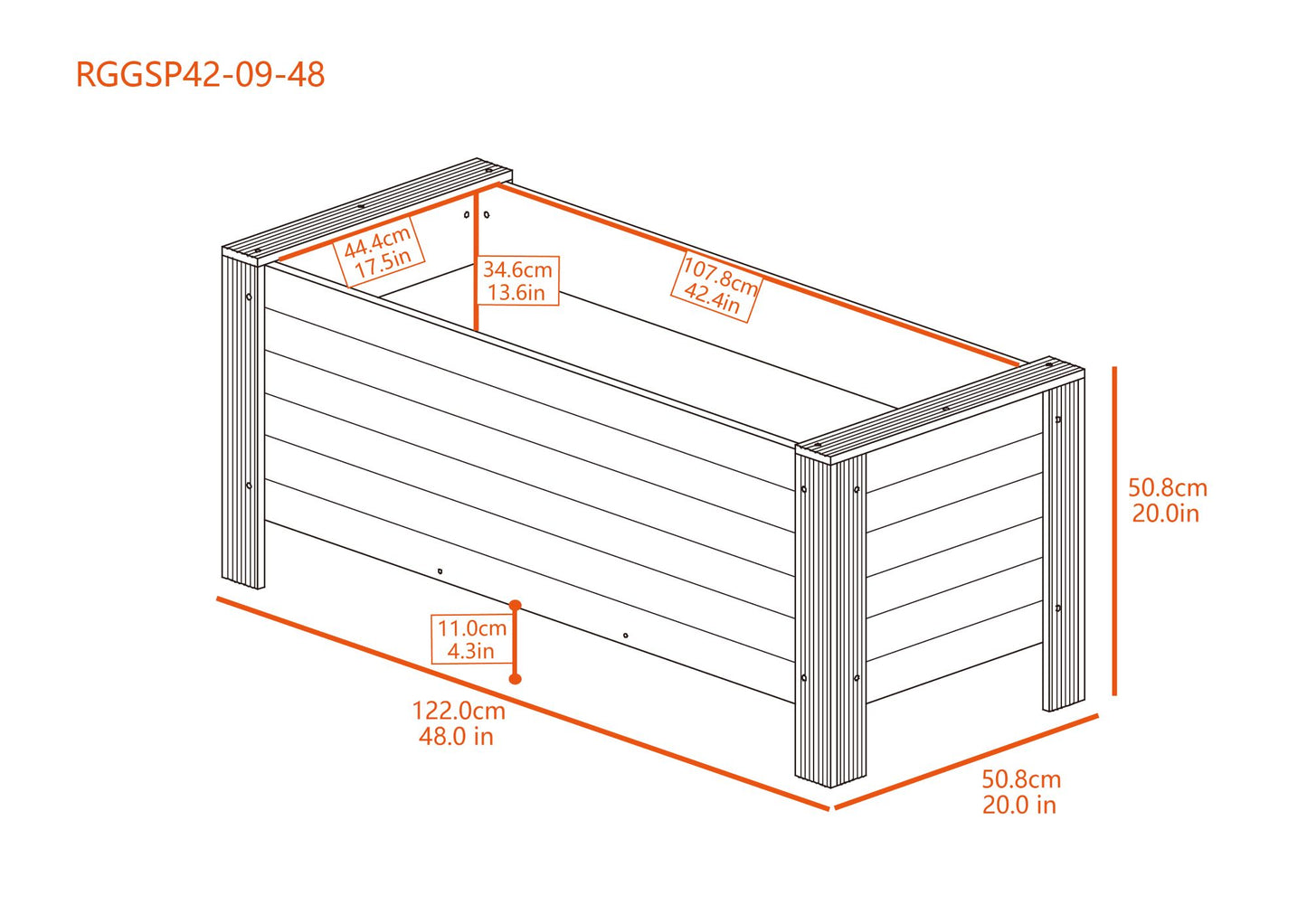 ECOFLEX® Rectangular Planter