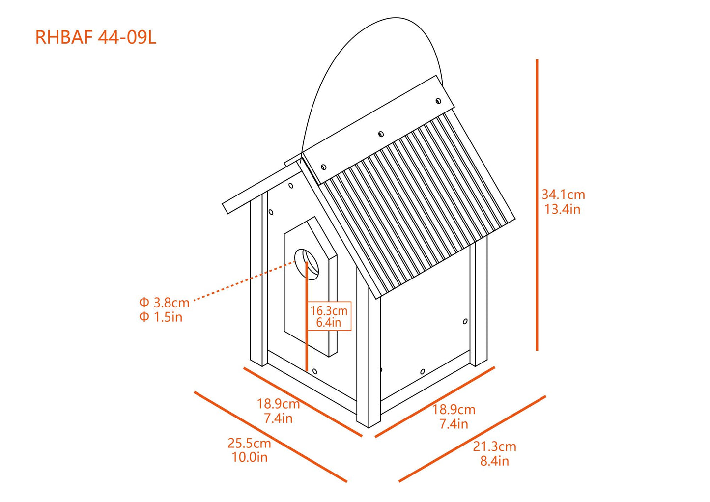 Feathered Friends A-Frame Retreat Bird House